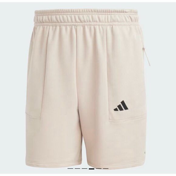 Adidas Men Pump 7" Workout Shorts Wonder Beige Size Small NWT - Picture 9 of 10